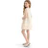 Sequin Feather-Hem Dress, Cream - Dresses - 7 - thumbnail