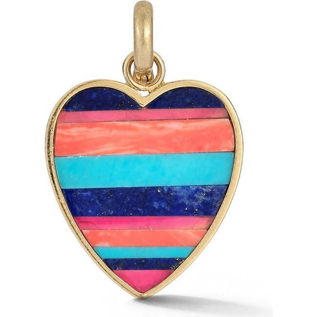 14K Rose Gold & Rose Quartz Anna Heart Charm