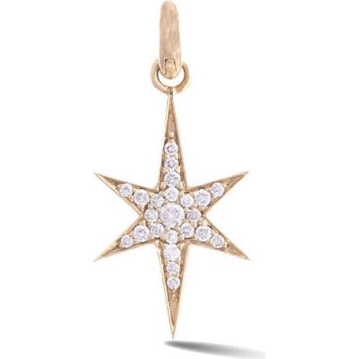 14K Gold Diamond Stella Charm