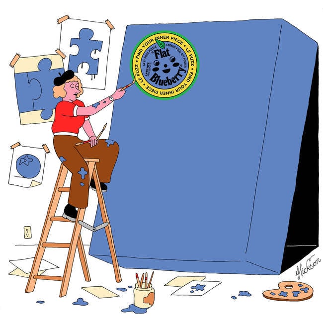 Flat Blueberry Puzzle - Puzzles - 4