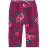 Teddy Fleece Baby Pants, Painted Rose - Sweatpants - 1 - thumbnail