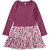 Tiered Skirted Twirl Dress, Hanji Floral - Dresses - 1 - thumbnail
