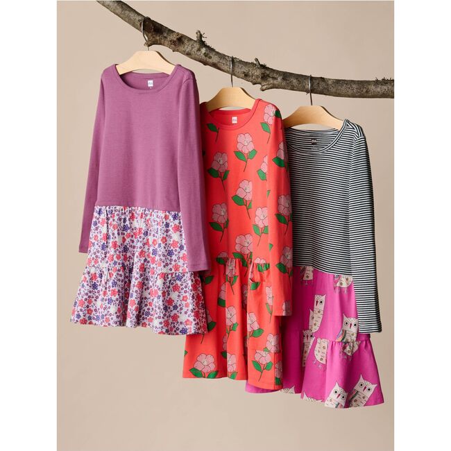 Tiered Skirted Twirl Dress, Hanji Floral