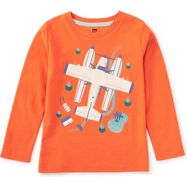 Seaplane Graphic Tee, Harvest Pumpkin