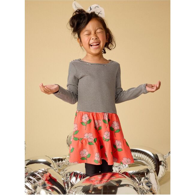 Tiered Skirted Twirl Dress, Winter Camellia - Dresses - 5