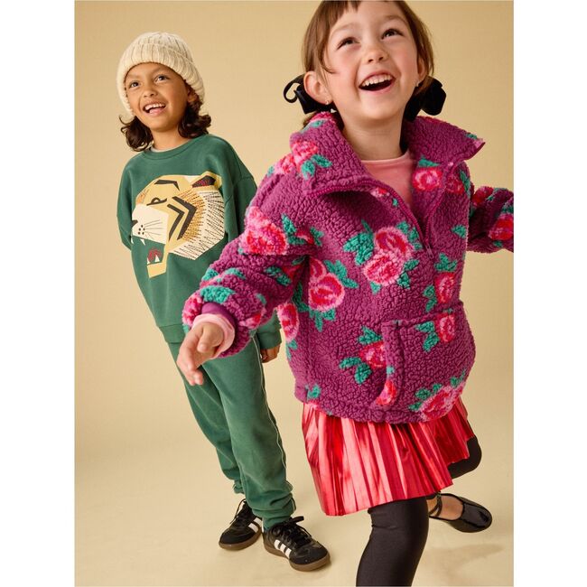 Teddy Fleece Pullover, Painted Rose - Sweaters - 7