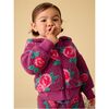Teddy Fleece Baby Hoodie, Painted Rose - Sweatshirts - 7 - thumbnail