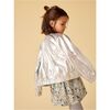 Metallic Bomber Jacket, Metallic Silver - Jackets - 6 - thumbnail
