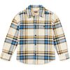 French Terry Plaid Shacket, Gangwon-do Plaid - Jackets - 1 - thumbnail