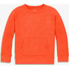 Kids Heathered Waffle Pocket Tee, Heather Pumpkin - T-Shirts - 1 - thumbnail