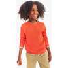 Kids Heathered Waffle Pocket Tee, Heather Pumpkin - T-Shirts - 2 - thumbnail