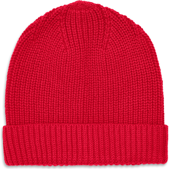 Kids Cotton Beanie, Cherry