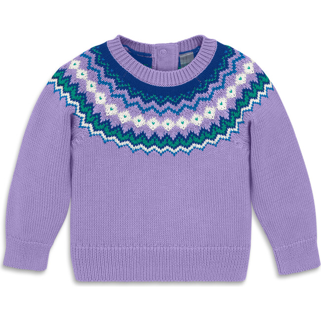 Baby Fair Isle Sweater, Iris Fair Isle