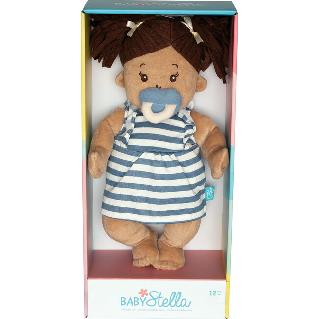 Baby Stella Doll Beige with Brown Pigtail - Soft Dolls - 6