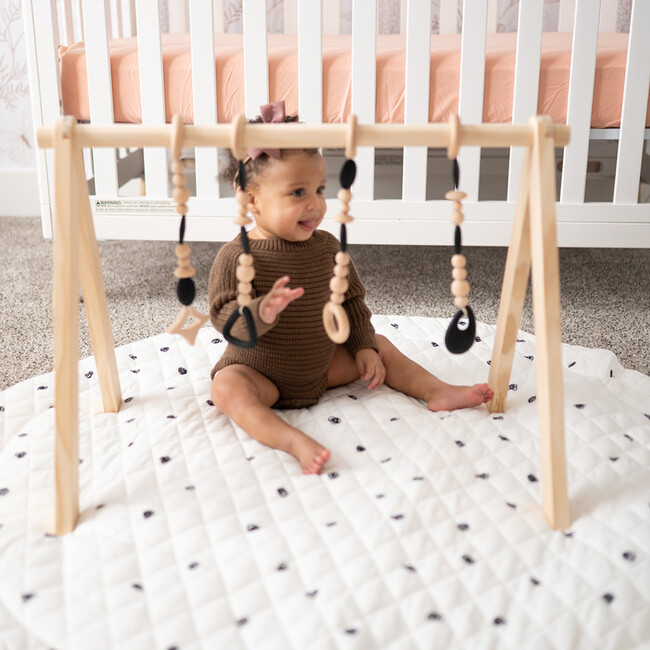 Wooden Baby Gym, Black - Playmats - 3