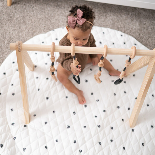 Wooden Baby Gym, Black - Playmats - 4