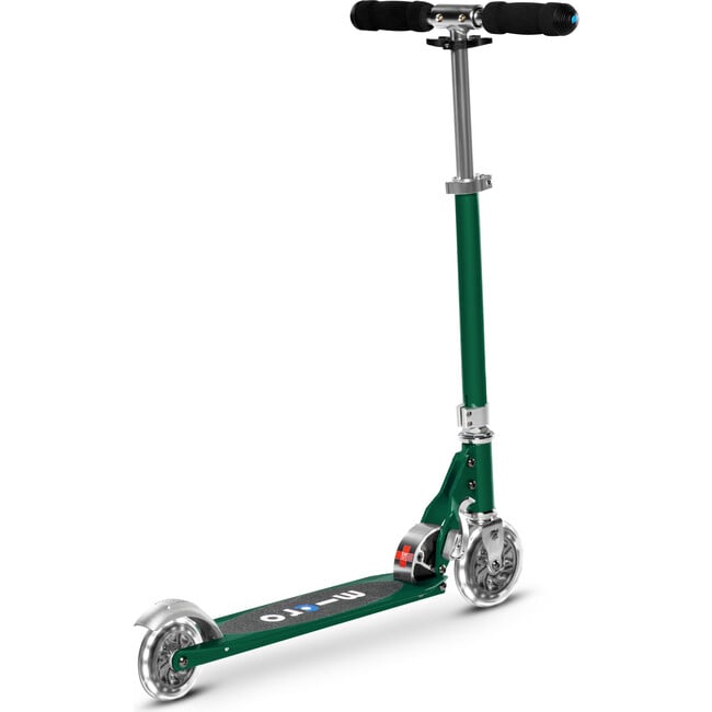 Micro Sprite LED Kids and Teens Scooter, Forest Green