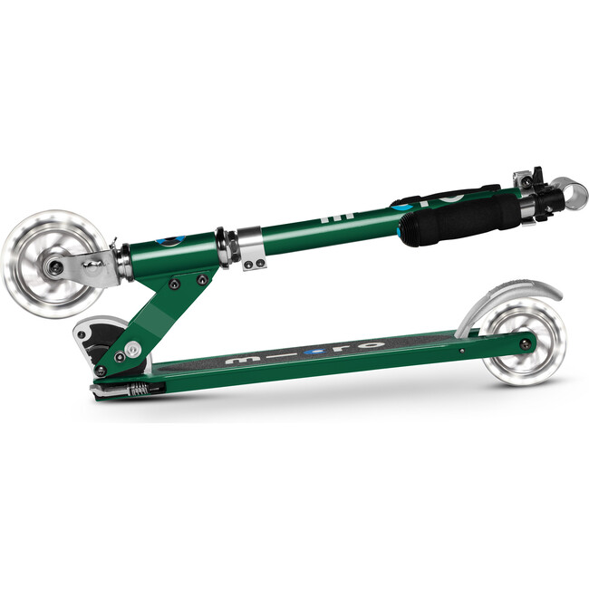 Micro Sprite LED Kids and Teens Scooter, Forest Green - Scooters - 4