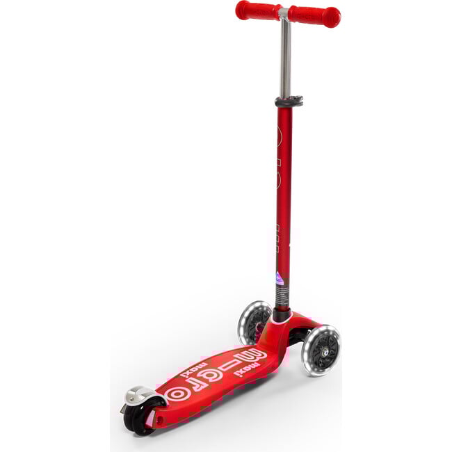 Maxi Deluxe LED Kids Scooter, Red