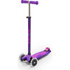 Maxi Deluxe LED Kids Scooter, Purple - Scooters - 1 - thumbnail