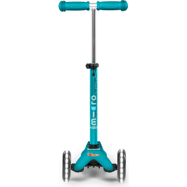 Mini Deluxe LED Kids Scooter, Aqua - Scooters - 4