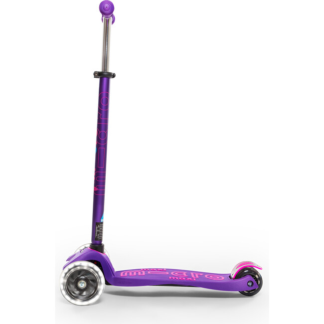 Maxi Deluxe LED Kids Scooter, Purple - Scooters - 3