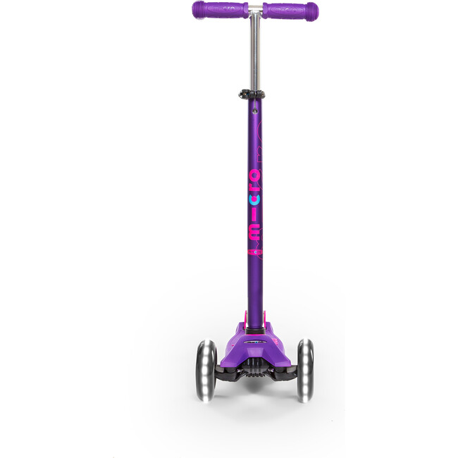 Maxi Deluxe LED Kids Scooter, Purple - Scooters - 4