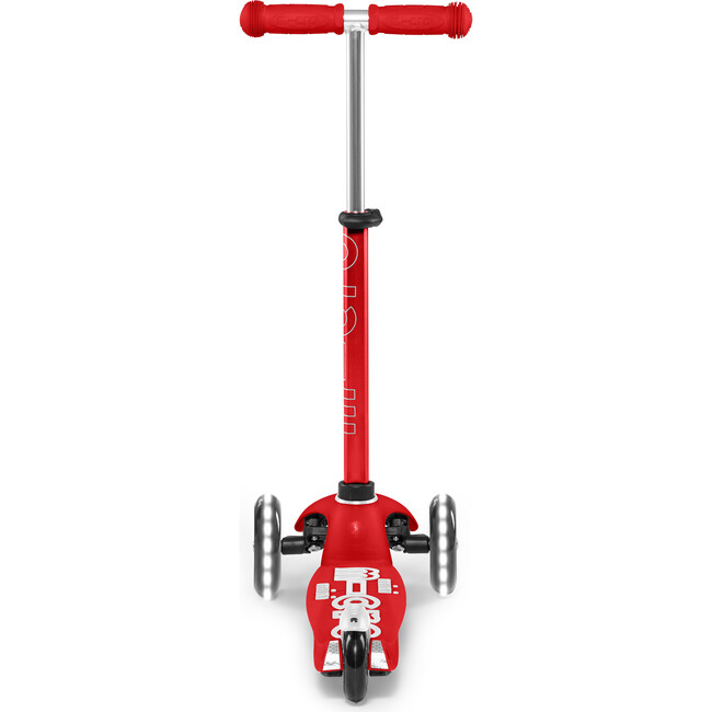 Mini Deluxe LED Kids Scooter, Red - Scooters - 5