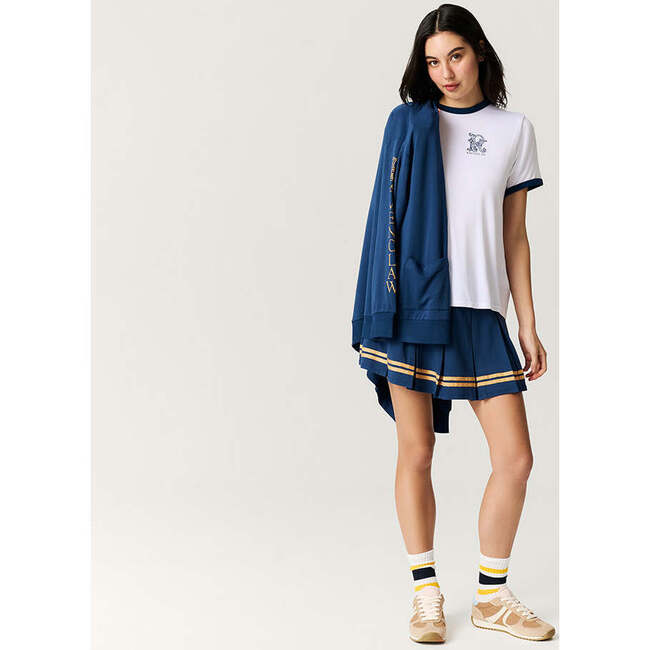 Indigo Varsity League Women's French Terry Varsity Skort Blue - Skirts - 4
