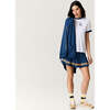Indigo Varsity League Women's French Terry Varsity Skort Blue - Skirts - 4 - thumbnail