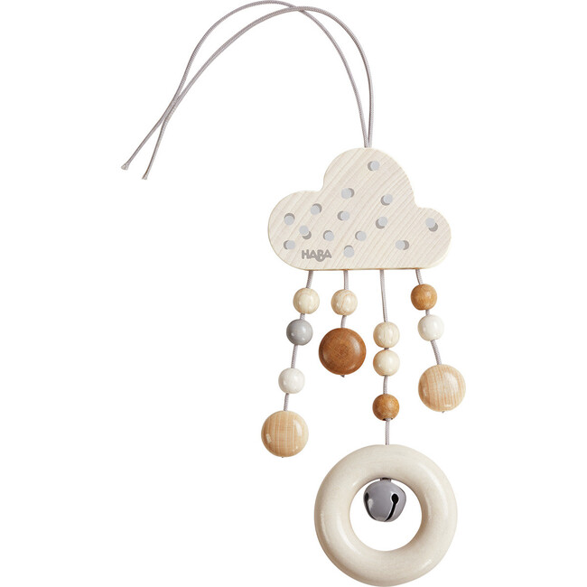 Wooden Dangling Figure Dots with Bell - Rattles - 1
