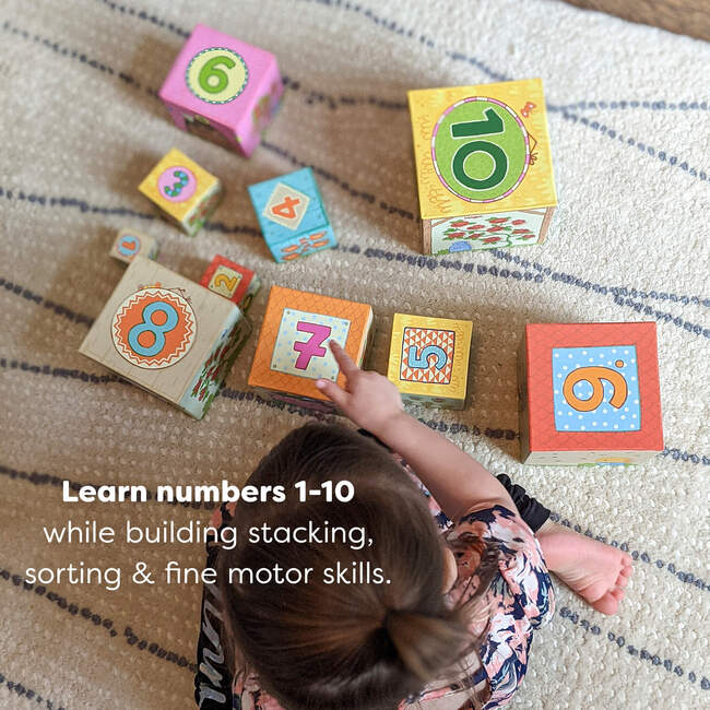 On the Farm Cardboard Stacking & Nesting Cubes - Developmental Toys - 4