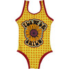 Flower Child One Piece Swim, Yellow Polka Dot - One Pieces - 1 - thumbnail