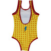 Flower Child One Piece Swim, Yellow Polka Dot - One Pieces - 2