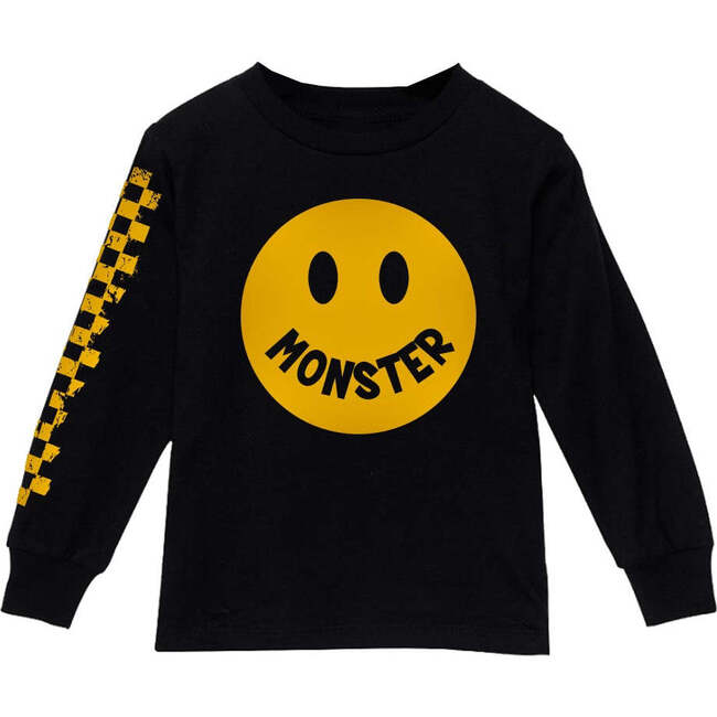 MONSTER Black Long Sleeve, Black - T-Shirts - 1