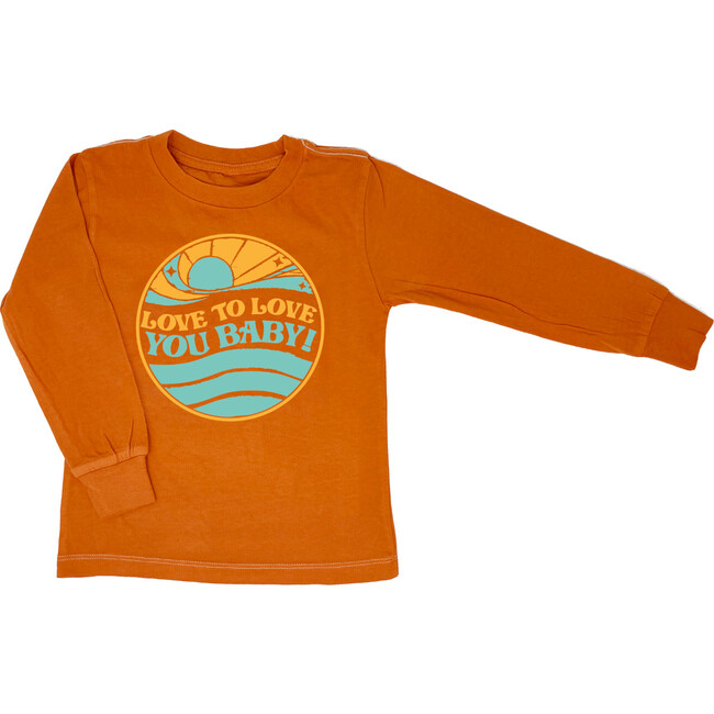 Love To Love Orange Long Sleeve, Orange - T-Shirts - 1