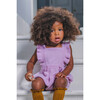 Ruffled Romper, Lilac - Onesies - 2 - thumbnail
