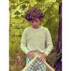 Fisherman Braided Knit Ribbed Neck Jumper, Chalk - Sweaters - 2 - thumbnail