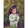 Baby Popcorn Knit Long Sleeve Ribbed Cuff Cardigan, Chalk - Cardigans - 2 - thumbnail