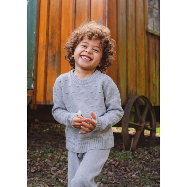 Bobble Jumper, Grey - Sweaters - 8