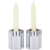 Candle Holders, Chrome - Menorahs & Candles - 1 - thumbnail
