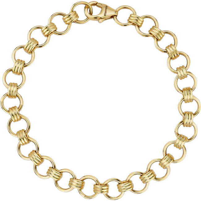 14K Gold Book Link 7" Everett Chain Bracelet