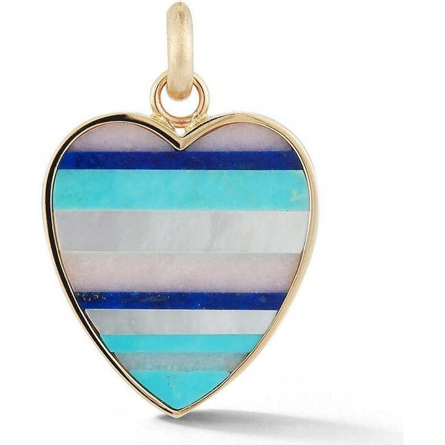 14K Gold & Gemstone Eloise Heart Charm - Charms - 1