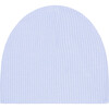 Solid Ribbed Powder Blue Infant Swaddle and Beanie Set - Swaddles - 2 - thumbnail