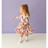 Kaavia Long Sleeve Ruffled Twirl Dress, Natural - Dresses - 3 - thumbnail
