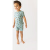 Spring Bee Basic Short Sleeve And Short Length Pajama, Pastel Green - Pajamas - 6 - thumbnail