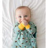 Spring Bee Swaddle And Beanie Set, Pastel Green - Swaddles - 5 - thumbnail