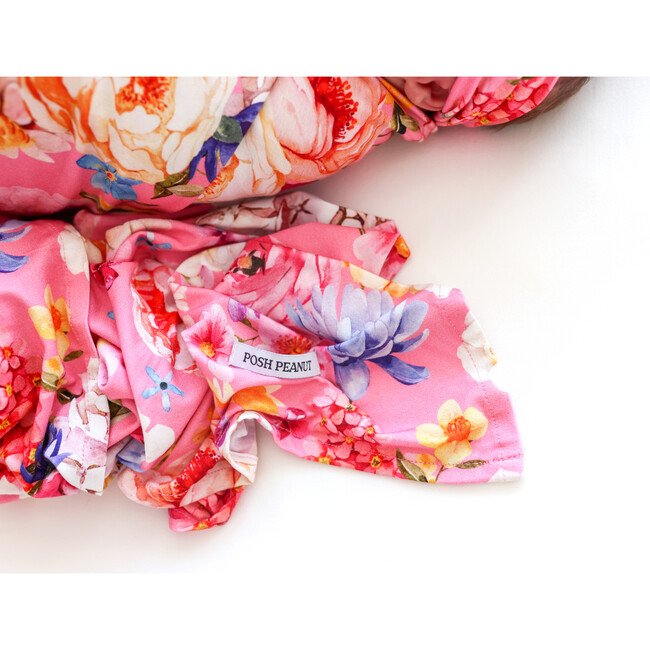 Chantria Swaddle And Headwrap Set, Bright Pink - Swaddles - 4