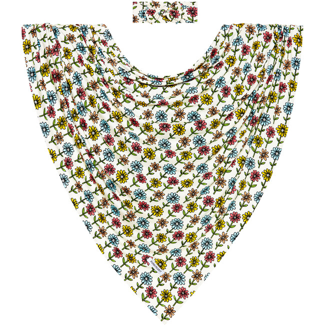 Maya Lynn Infant Swaddle And Headwrap Set, Beige - Mixed Accessories Set - 1