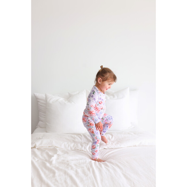 Joaquina Long Sleeve Basic Pajama, Purple - Pajamas - 8